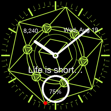 Alchemy watchface with alchemical geometry